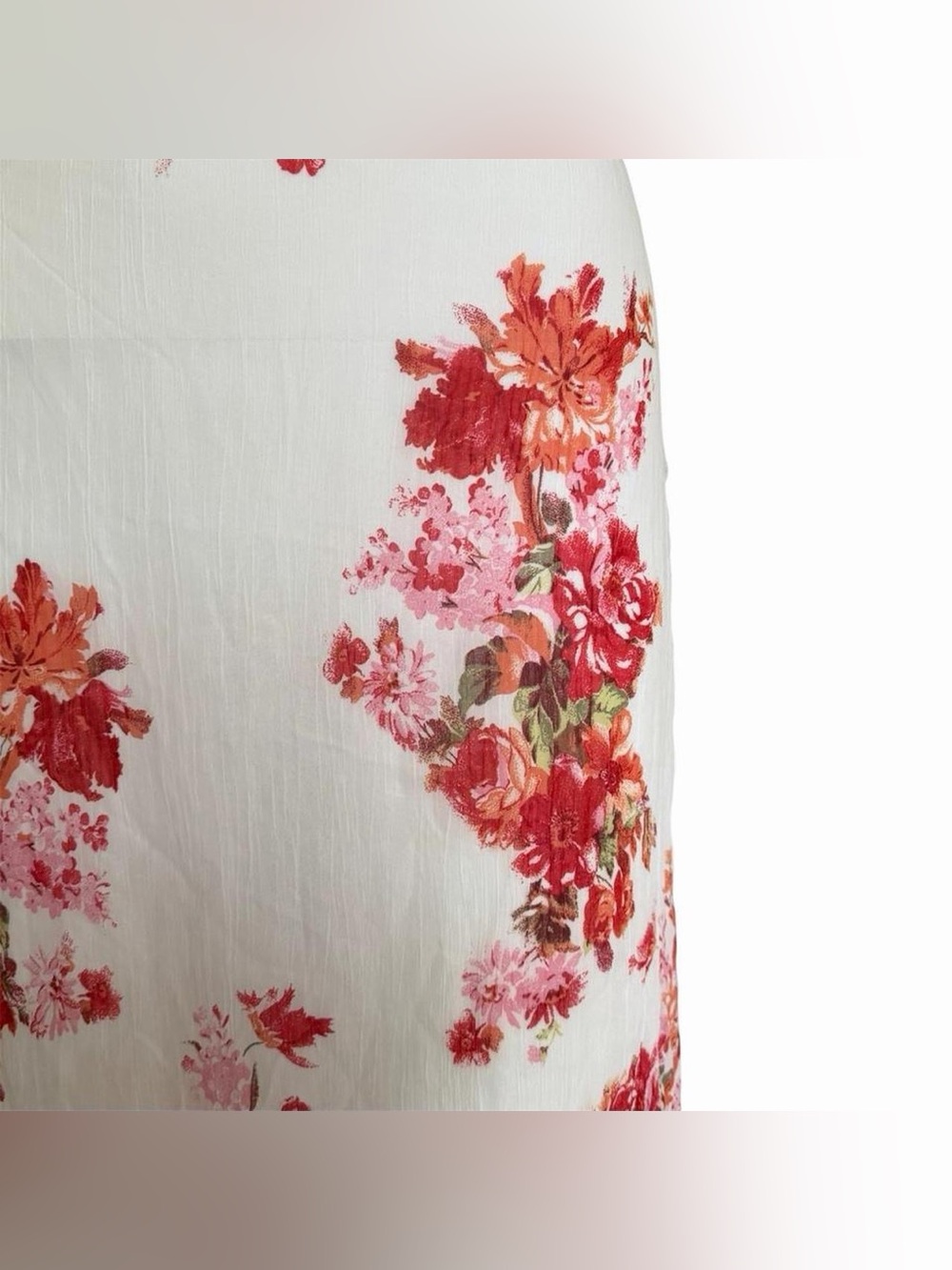 1990s Floral Ruffle Maxi Skirt - As Seen On Veronika Varekova - Picture 5 of 6